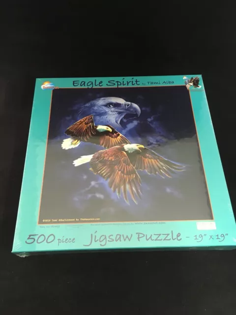 Brand NEW Sealed SUNSOUT 'EAGLE SPIRIT' by Tami Alba 500 Piece Jigsaw Puzzle