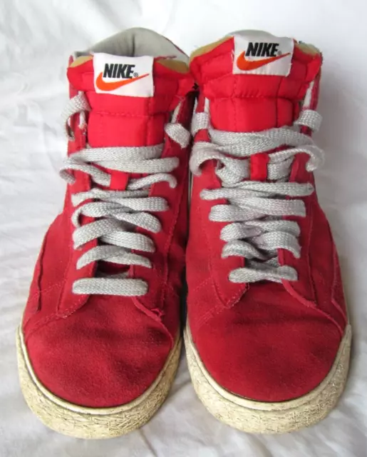 Nike Red Blazer Mid Vintage Suede High-top Trainers  UK 7.5  EUR 42