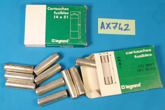 lot de 20 x cartouche fusible neutre 14 x 51 LEGRAND 14300 ( AX742 )
