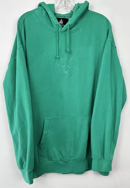 RARE SHANE DAWSON Emerald Green Pig Hoodie Mens SIZE XL SHANE