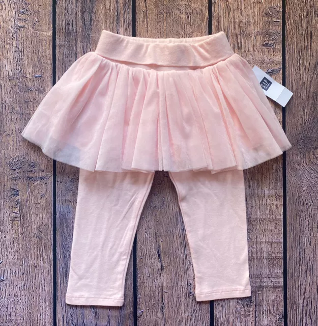 Baby Girl 6-12 Months Baby Gap Pink Pull On Tulle Skirt & Leggings Duo