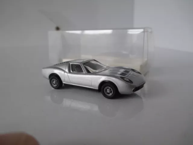 Imu Germany Lamborghini Miura Grise  Ho 1/87  Train Tres Bon Etat En Boite 2