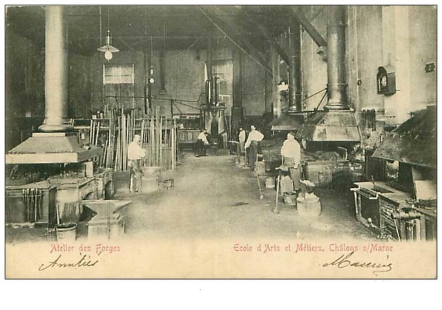 51.CHALONS SUR MARNE.n°46.ECOLE D'ARTS ET METIERS.ATELIER DES FORGES
