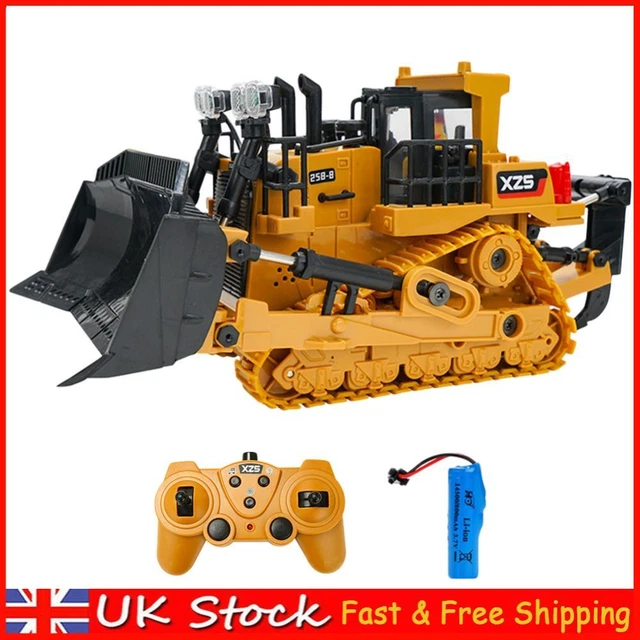 Remote Control Engineering Car 1/24 9CH RC Excavator Bulldozer Toys with Battery