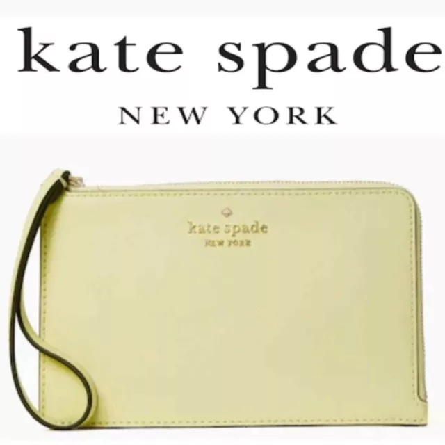 Authentic Kate Spade Medium Wristlet Lemon Fondant