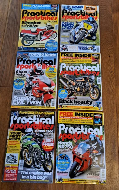 Practical Sportsbikes Magazine Job Lot Bundle 6 Issues # 57,58,60,61,62,63, 2015