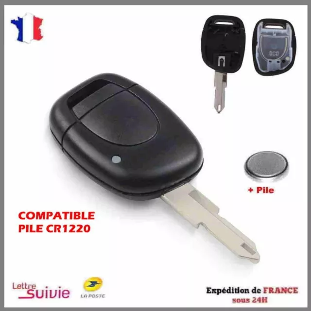 Coque Clé Boitier de Télécommande pour Plip RENAULT Clio Twingo Kangoo Phase