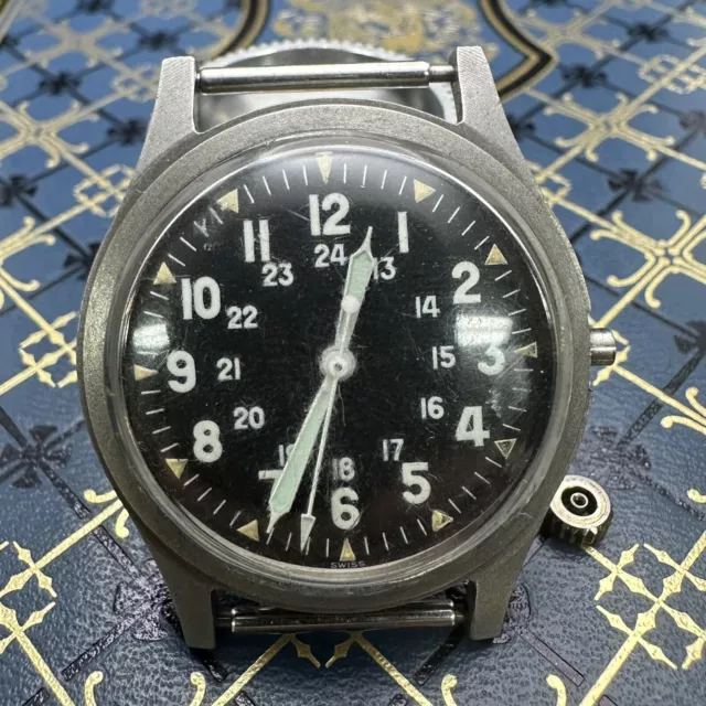 VINTAGE 1971 US Military Wrist Watch GG-W-113, Vietnam War Era For ...