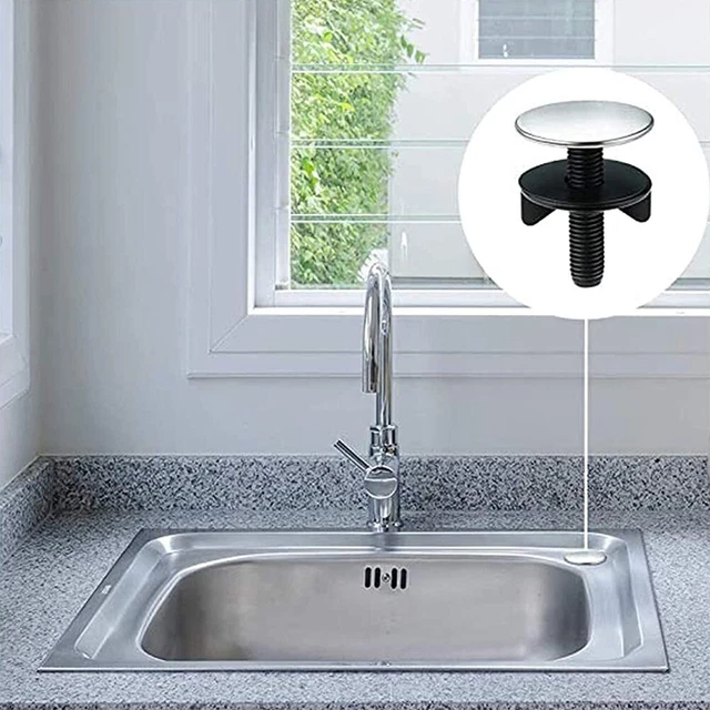 Acciaio Inox Cucina Lavandino Foro Rubinetto Tappo di Chiusura Lavabo Cover 45mm
