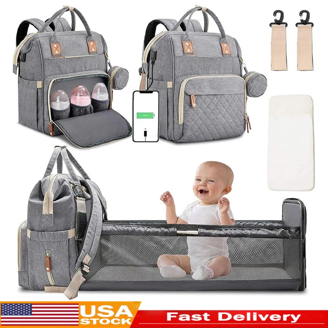 3 in 1 Baby Diaper Bag with Changing station Portable mommy bag Baby travel US