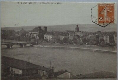 THIONVILLE 57 cpa la Moselle et la Ville  Bon Etat Animée 1929