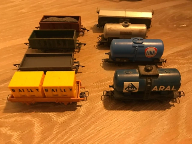 Lot De 3 Wagons Marchandises Jouef - Modélisme Ferroviaire HO - Occasion