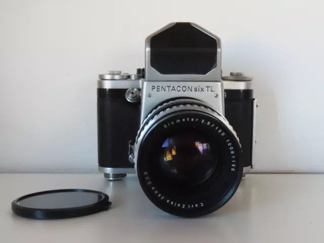 Pentacon Six TL Film Camera with Carl Zeiss Jena Biometar 2.8/120 Lens