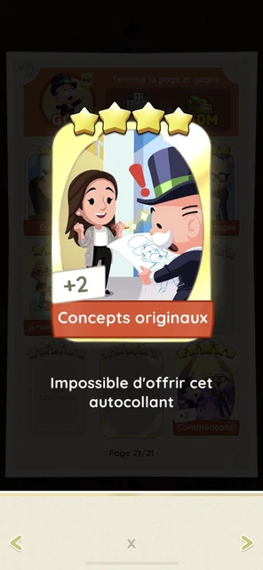 Carte Monopoly Moustachu 4 Étoiles - Neuf