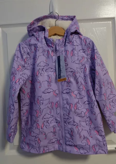 M&S Girls Stormwear Unicorn Print Fisherman Raincoat Rain Jacket _Various
