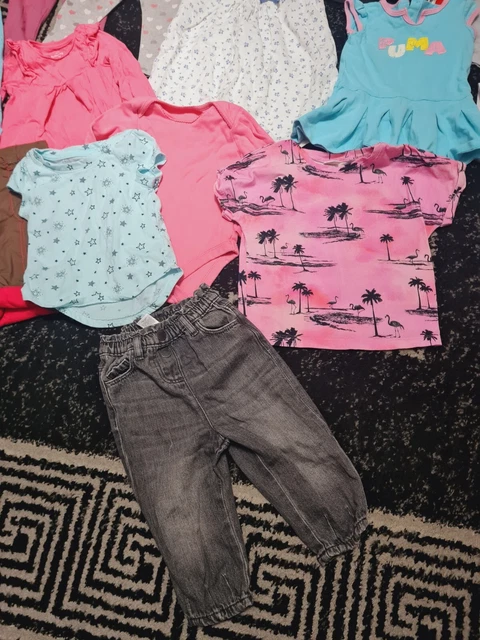 #C67💜 Huge Bundle Of Baby Girl Clothes 12-18months NEXT GEORGE DISNEY RIVER PUM 7