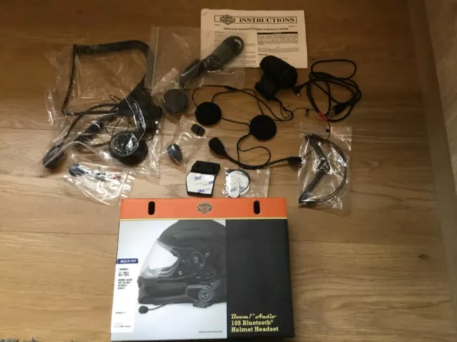 Harley Davidson Boom Audio 10S Bluetooth Helmet Headset Dual Pack