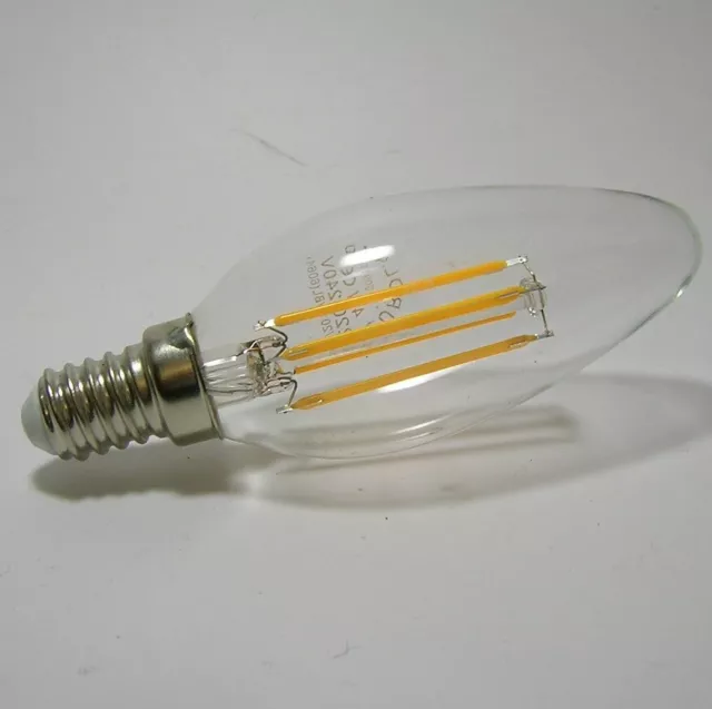 Ampoule Flamme LED Filament 4W E14 Lumière chaude