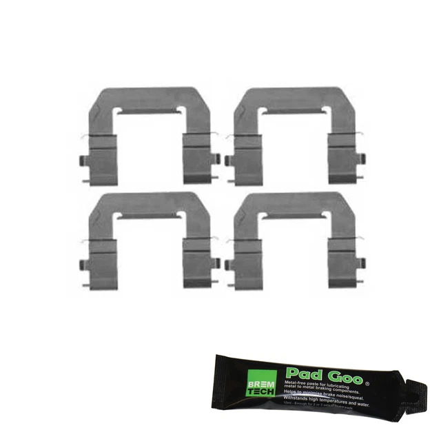 BREMTECH Front Brake Pad Fitting Kit For Audi A4 2015+ - 4 Piston Anti-Rattle Shims