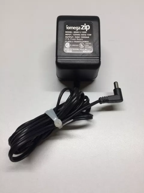 Iomega Zip 48DR-5-1000 AC DC Power Supply Adapter Charger Output 5VDC 1000mA 13W