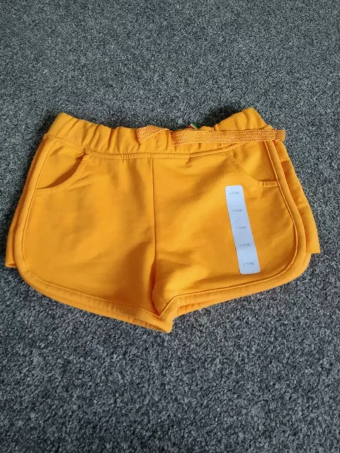 BNWT Matalan pretty bright orange jersey summer shorts. 4 years