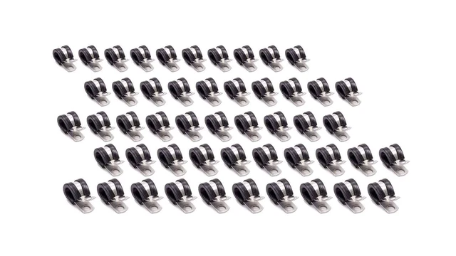 Allstar Performance 3/8 In Id Aluminum Adel Line Clamp 50 Pc P/N 18302-50