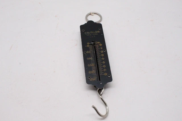 VINTAGE CHATILLON BALANCE Spring Weigh Scale 250g, 8oz, Nice $9.99 ...