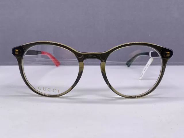 Gucci Brille Damen Grau Grün Rund Panto  Kunststoff GG 04080 2