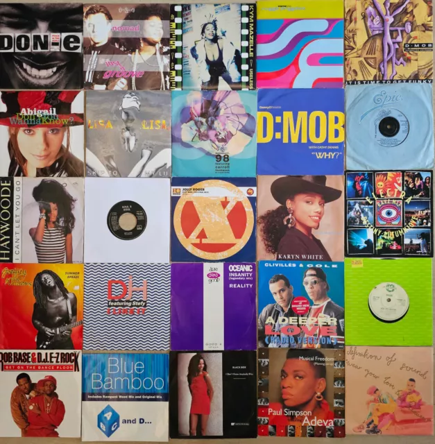 Job Lot Of 100 x 7" - R&B Soul Funk Disco Dance - All Listed - 1980/90s #2