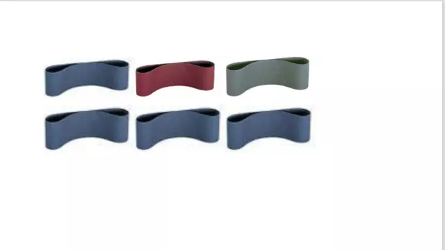 50mm x 686mm Zirconia/Aluminium Oxide/Ceramic sanding belts. Pack of 6 mixed