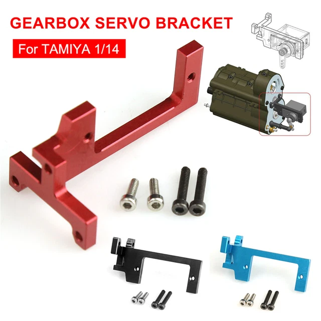 METAL GEARBOX SERVO Steering Gear Bracket For TAMIYA 1/14 RC Truck Car