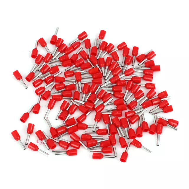 100pcs cuivre rouge AWG 16 fil Cordon Embouts isolés broche Borne