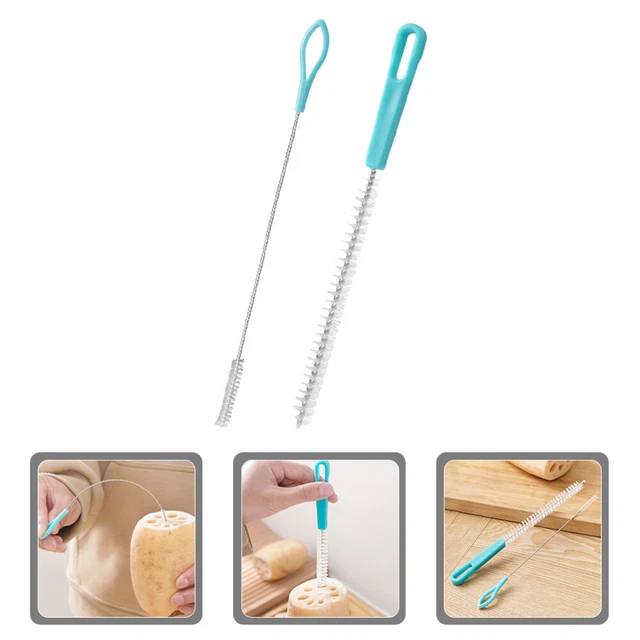 2 PCS PLASTIC Straw Cleaner Bottle Cleaning Brush Tube EUR 9,11