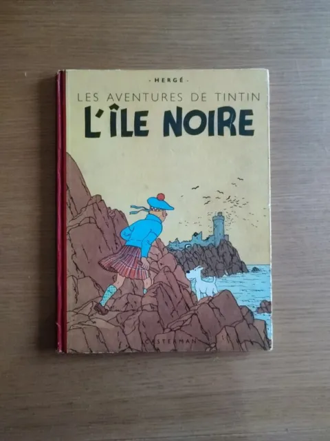 BD Les aventures de Tintin 7 : Lîle noire (B04 : réédition de 1950)