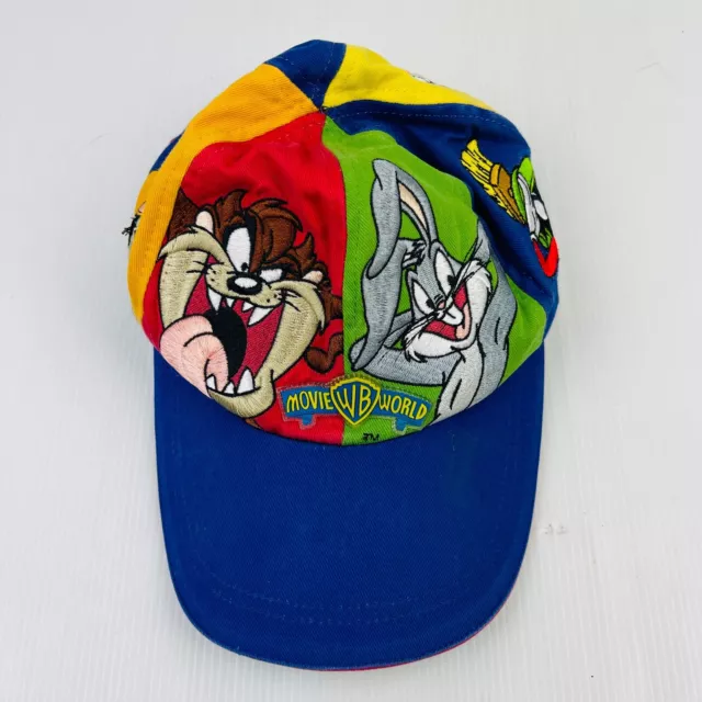 Rare Looney Tunes Movie World Gold Coast Multicoloured Cap Vintage