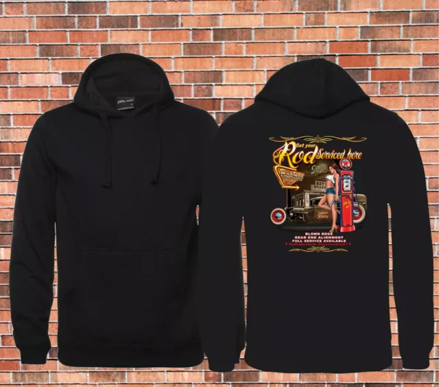 GET YOUR ROD SERVICED HERE Retro Jbs Black Hoodie sizes up to 9XL