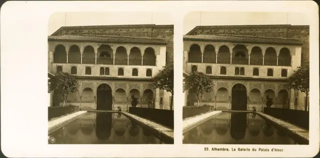 Granada. GRANADA. La Alhambra. Galería del Palacio de Invierno. Fotografía.