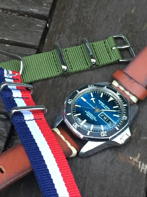 Rare Vintage Sicura Breitling Marine Star Automatic Divers Dive watch