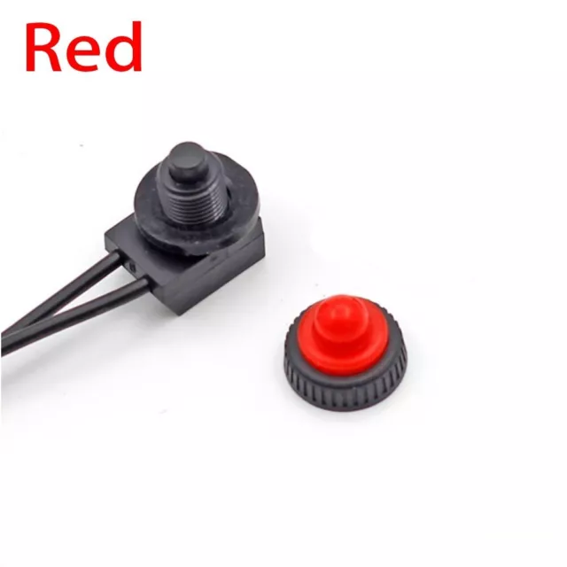 Interruttore di accensione pulsante di scatto impermeabile 12 V nero/rosso facil 2