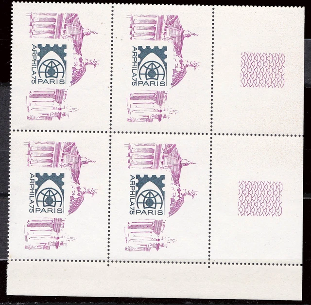 4 Enveloppes FDC Arphila 75 Paris 1974 - Sérigraphie Thiaude - Oblitération Premier Jour