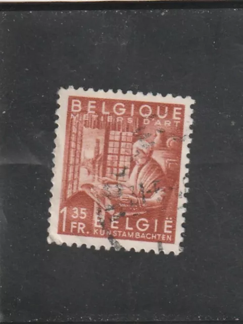 L5999 BELGIQUE timbre Y&T N° 763 de 1948-49 " Dentelles " Oblitéré