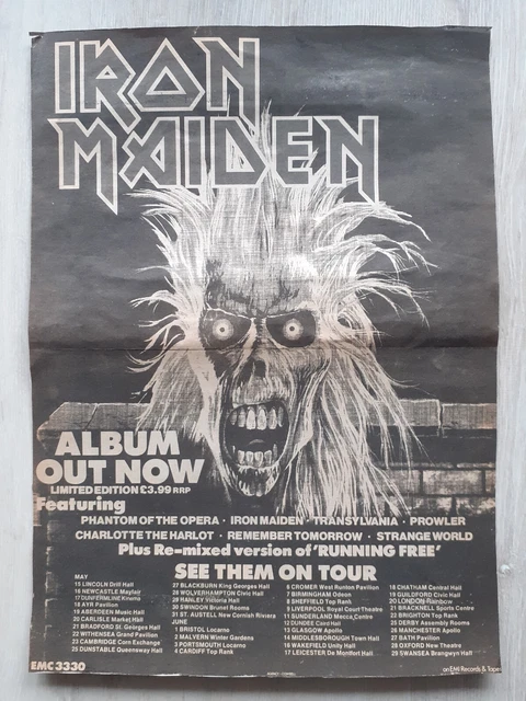 iron-maiden-original-a3-1980-poster-from-book-rare-eur-50-00-picclick-fr