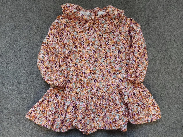 Girls, Long Sleeve Floral Dress, 2-3 Yrs, Next
