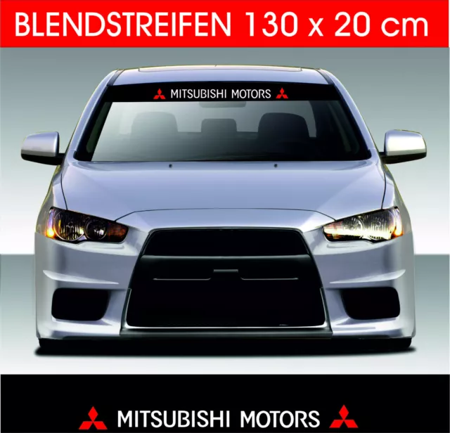 Mitsubishi Motors  Blendstreifen Aufkleber Frontscheibenaufkleber