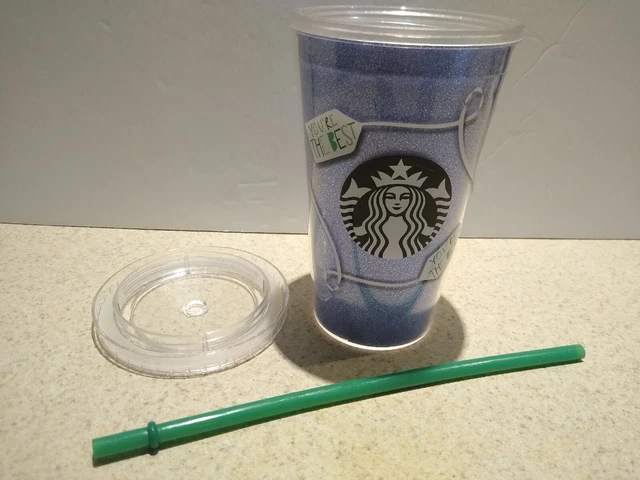 Starbucks Tumbler Blue Glitter Your The Best Tumbler With Lid And Straw 16oz