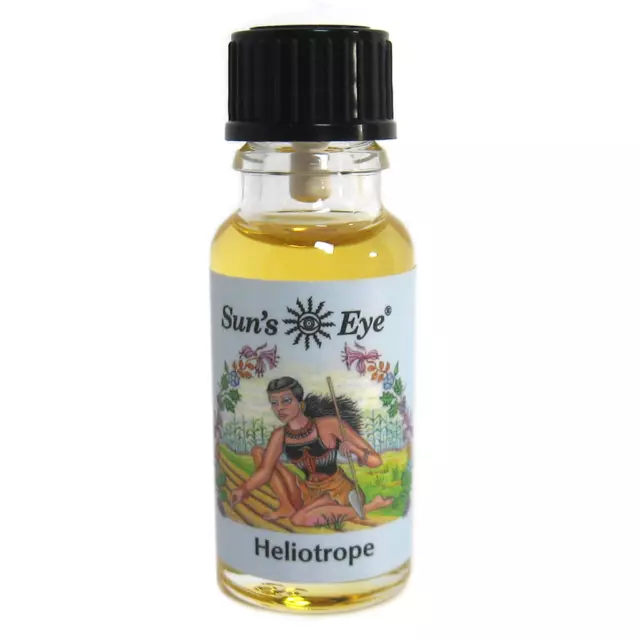 Heliotrope Oil by Sun's Eye 1/2 oz Bottle NEW Fruits & Florals Scented Aroma Oil