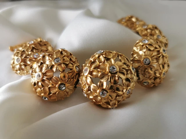 Bracelet Jonc Lanvin Paris Plaqué Or 7cm - Neuf Avec Étiquettes & Boîte