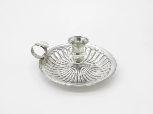 German .800 Silver Chamberstick & Ashtray Antique c1920 Art Deco