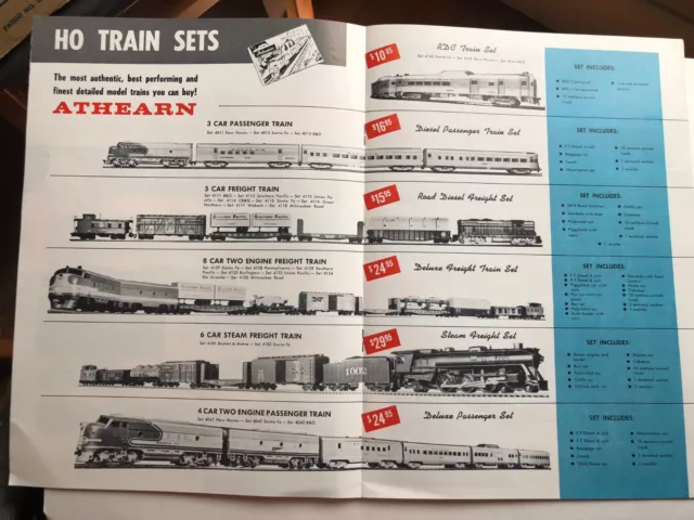 Beautiful 1959-60 Athearn HO Model Railroad Electric Train Catalog             C 3