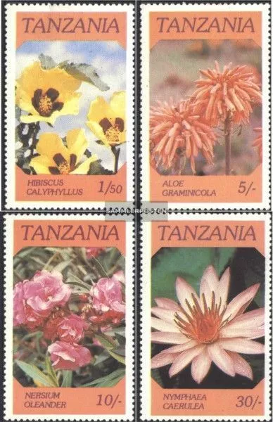 Tanzania 324-327 (complete issue) unmounted mint / never hinged 1986 Flowers